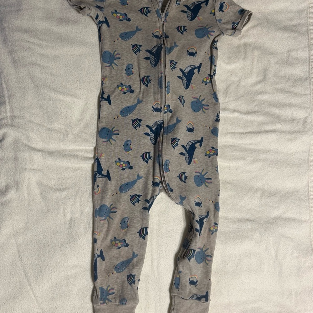Blue Whale Print‎ Kids One Piece